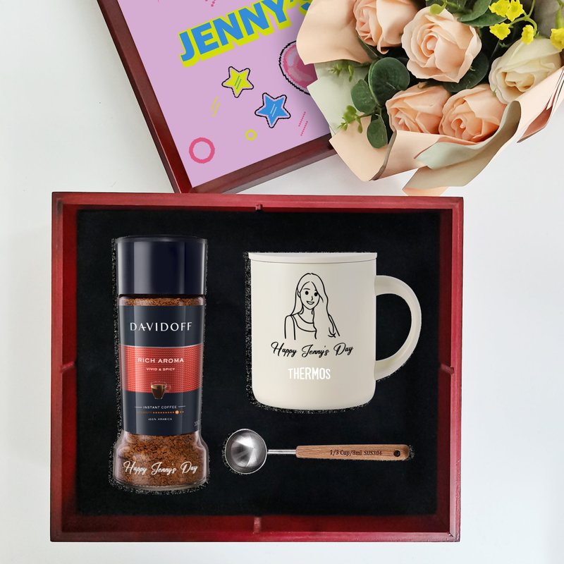 定制化|暖心保温杯 THERMOS 膳魔师保温杯套装礼物 生日纪念礼物 - 咖啡杯/马克杯 - 不锈钢 