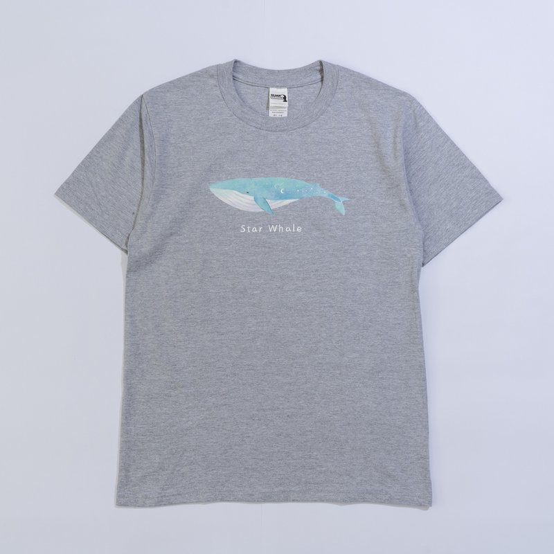 | 微光Ocean | 插画T-shirt_星辰鲸 - 男装上衣/T 恤 - 棉．麻 