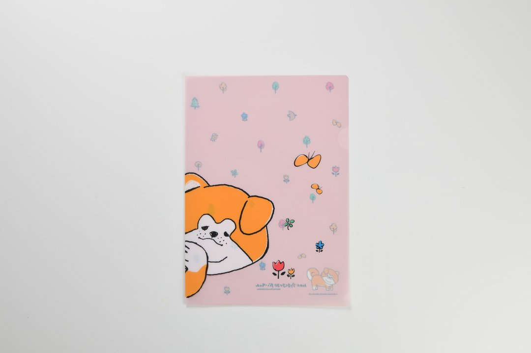 【秋田犬垂耳大酱】 透明文件夹 - 文件夹/资料夹 - 其他材质 粉红色