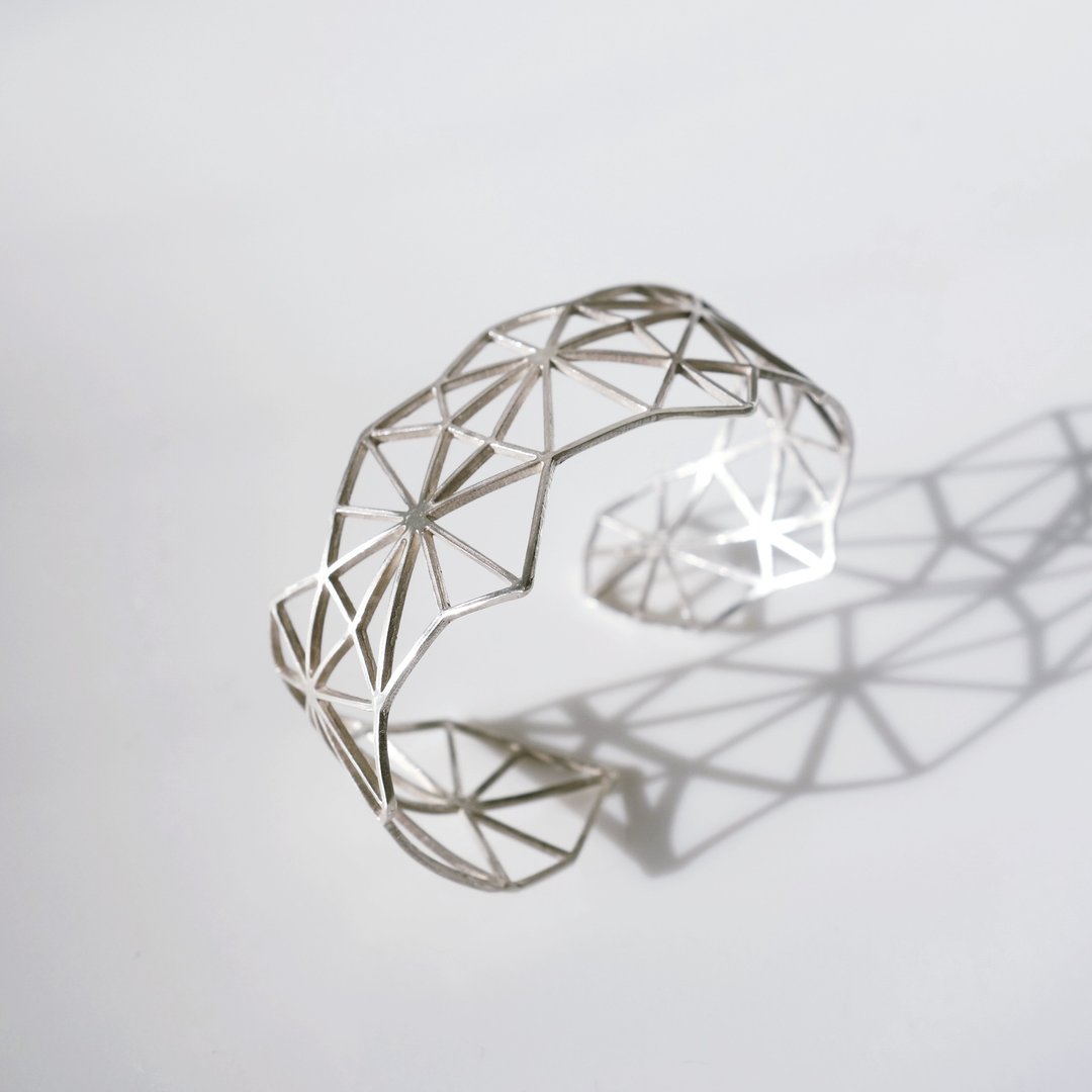PRISM Bangle Silver - 手链/手环 - 陶 银色