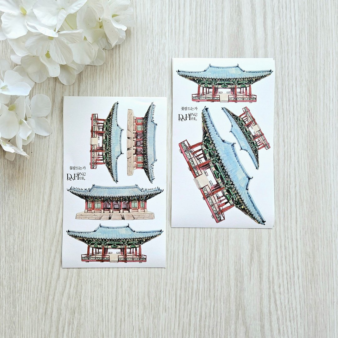 jin_东方风情纸质贴纸_景福宫 - 贴纸 - 纸 