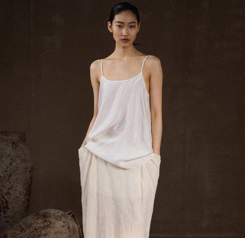 【夏季外穿】新中式复古 修身吊带背心 - 女装背心 - 其他材质 多色