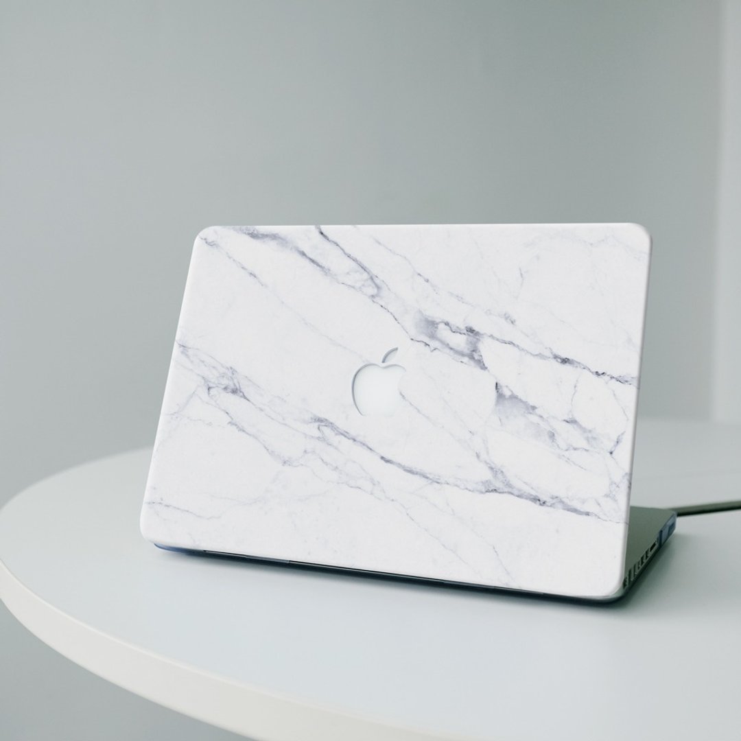 香港品牌 Sell Good 原创大理石纹理 MacBook 保护壳 - 雪花白 - 平板/电脑保护壳 - 其他材质 白色