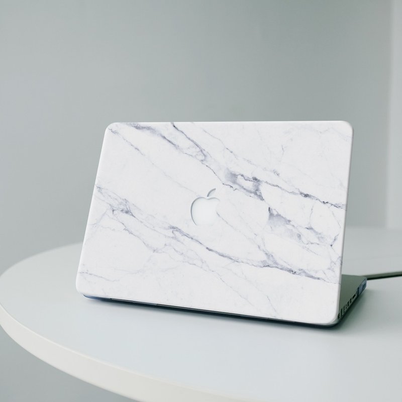 香港品牌 Sell Good 原创大理石纹理 MacBook 保护壳 - 雪花白 - 平板/电脑保护壳 - 其他材质 白色