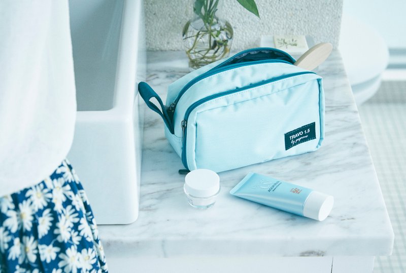 轻旅行必备★ TRAVO 1.5 收纳化妆包 - 天使蓝 - 化妆包/杂物包 - 其他材质 蓝色