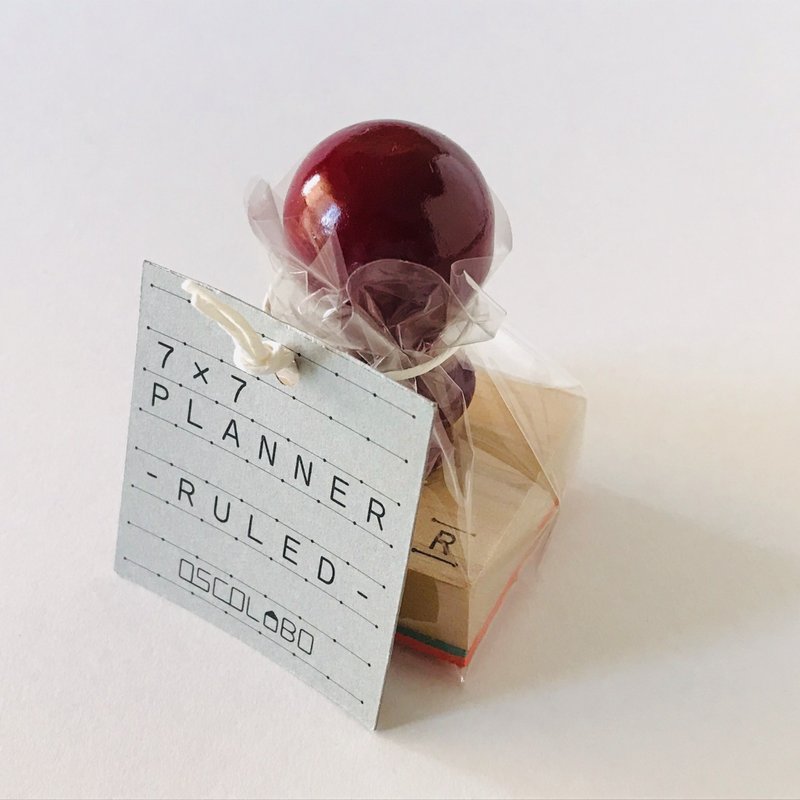 7×7 PLANNER -RULED- 【划线】 - 印章/印台 - 橡胶 