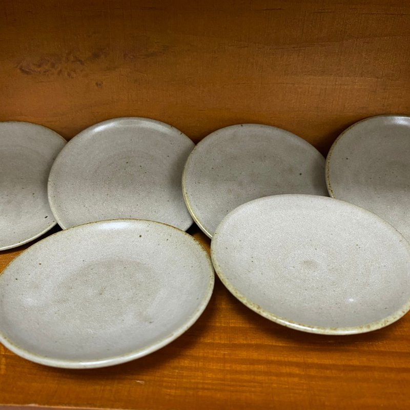 雪泥鸿爪小杯托(一组6入) - 茶具/茶杯 - 陶 