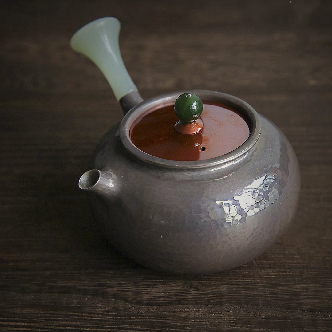 手工纯银紫皮急须壶  一张口打出 - 茶具/茶杯 - 纯银 银色