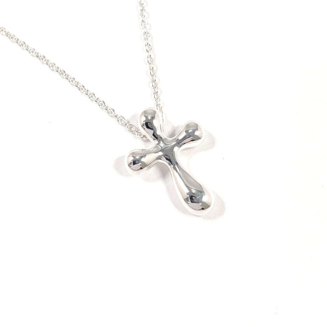 【日本直购 二手美品】蒂芙尼 TIFFANY&Co. 项链 十字架 迷你款 艾尔莎·佩瑞蒂 银 925 珠宝 已抛光翻新 - 项链 - 纯银 银色