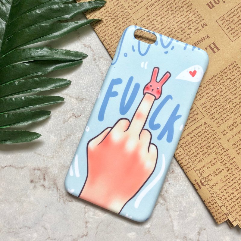 rabbit :: FU*K COLLECTION - 手机壳/手机套 - 塑料 蓝色