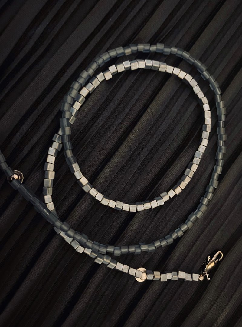 - Kuroshio - 单磁眼镜链 / 口罩链 / Airpods链 / 耳机链 / 项链 - 口罩 - 玻璃 蓝色