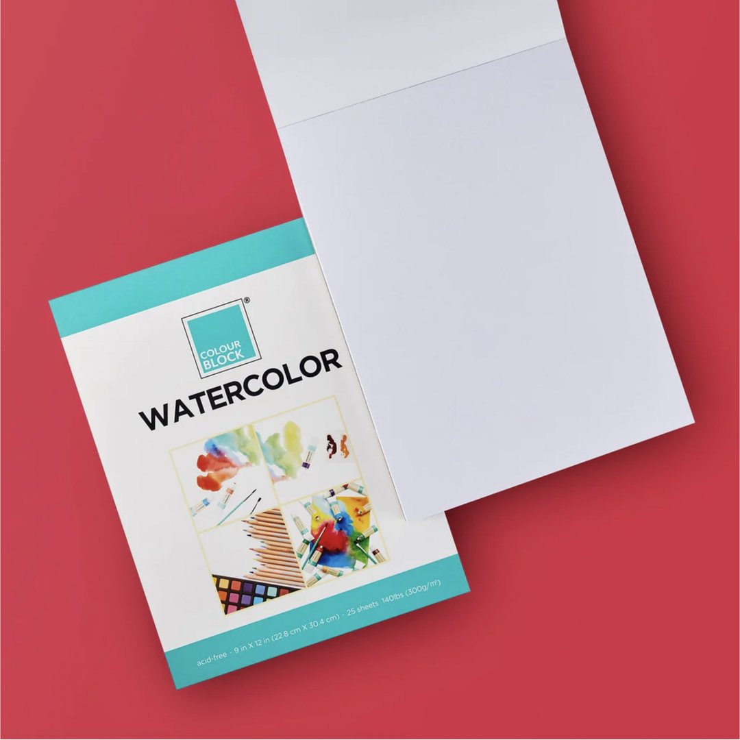COLOUR BLOCK 厚磅水彩本25页 写生活动指定用纸 - 插画/绘画/写字 - 纸 白色