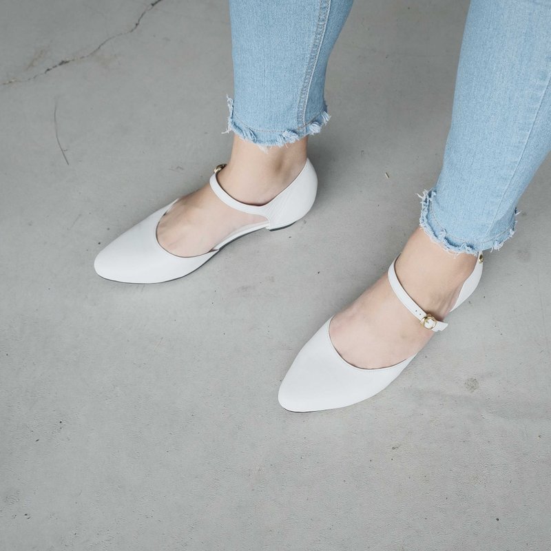Idun Snow White (纯白) Heels | WL - 其他女款皮鞋 - 真皮 白色