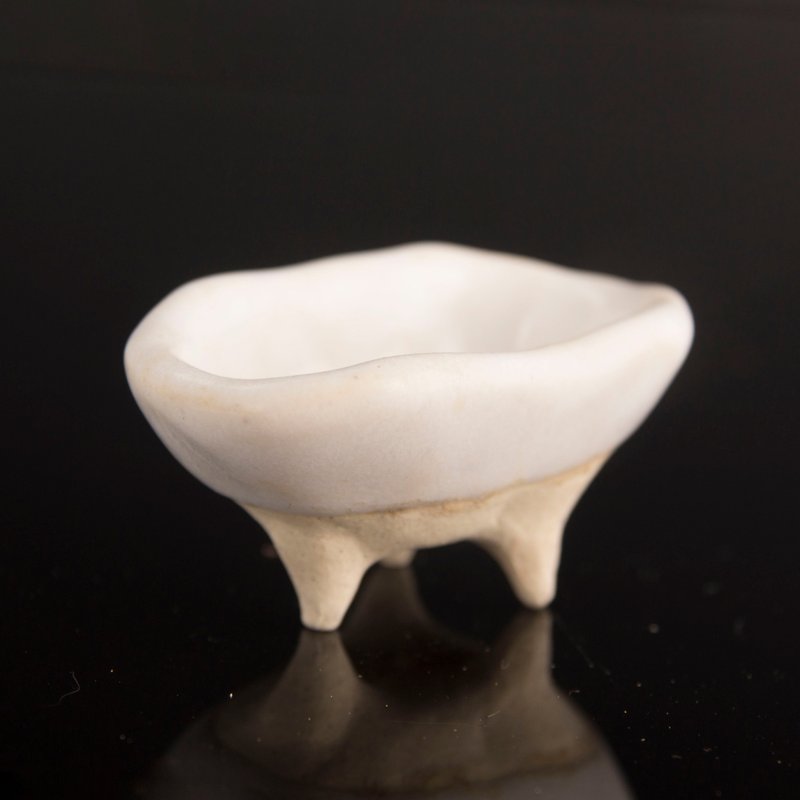 长腿系列 // 小浴缸盆栽、迷你手工盆、陶盆、拇指盆栽 - 白色 - 植栽/盆栽 - 陶 白色