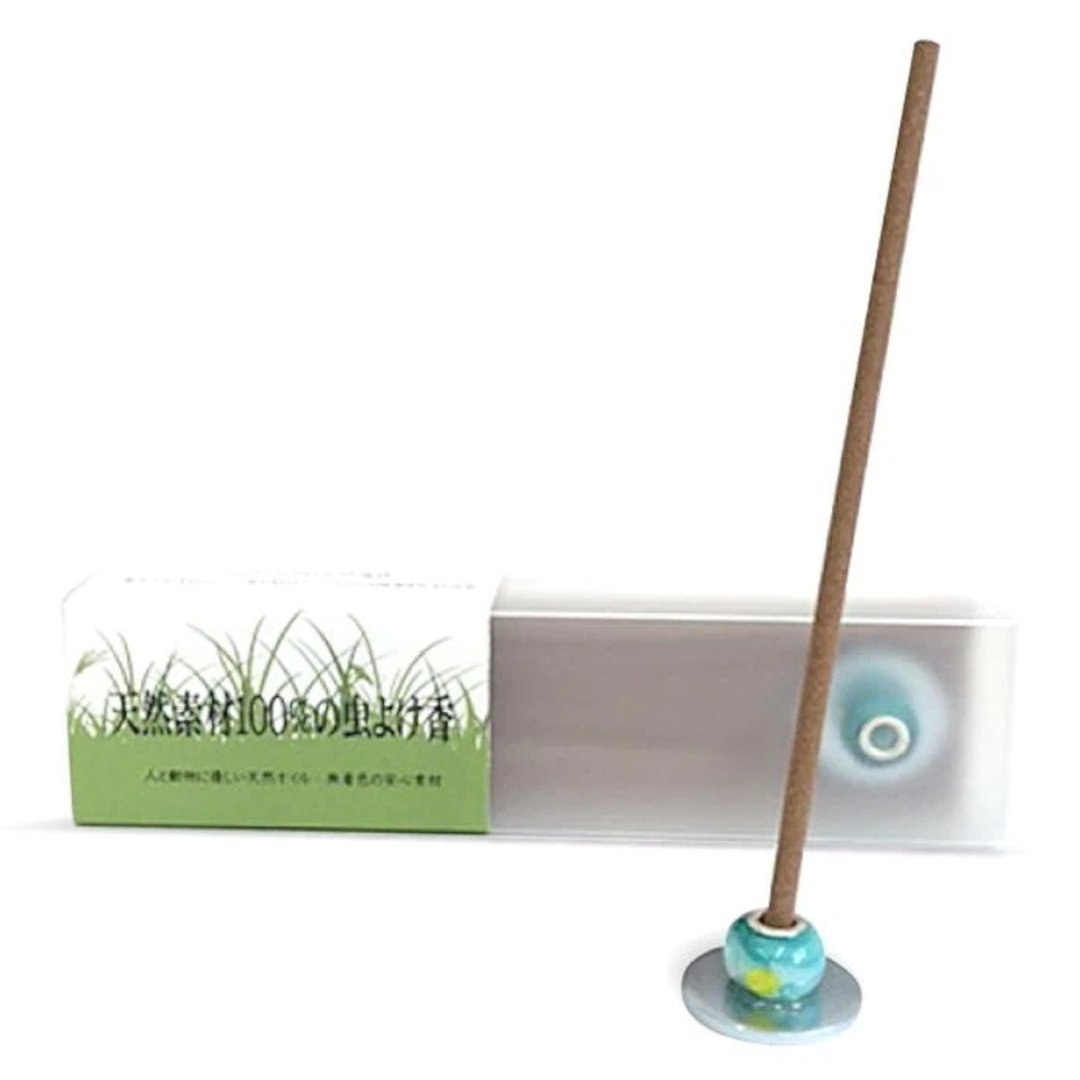 日本【悠悠庵】天然驱虫香棒 带蜻蜓珠香架 - 防蚊用品 - 浓缩/萃取物 
