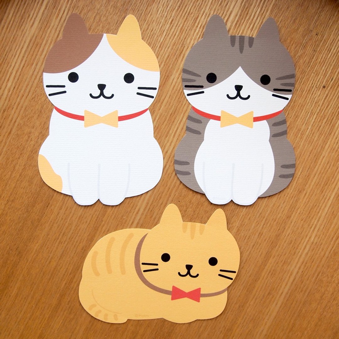 Meow猫猫明信片 - 卡片/明信片 - 纸 咖啡色