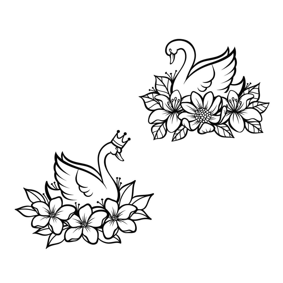 Swan princess svg, swan baby svg, swan svg, swan png, swan eps, swan cut file - 图文模板设计 - 其他材质 