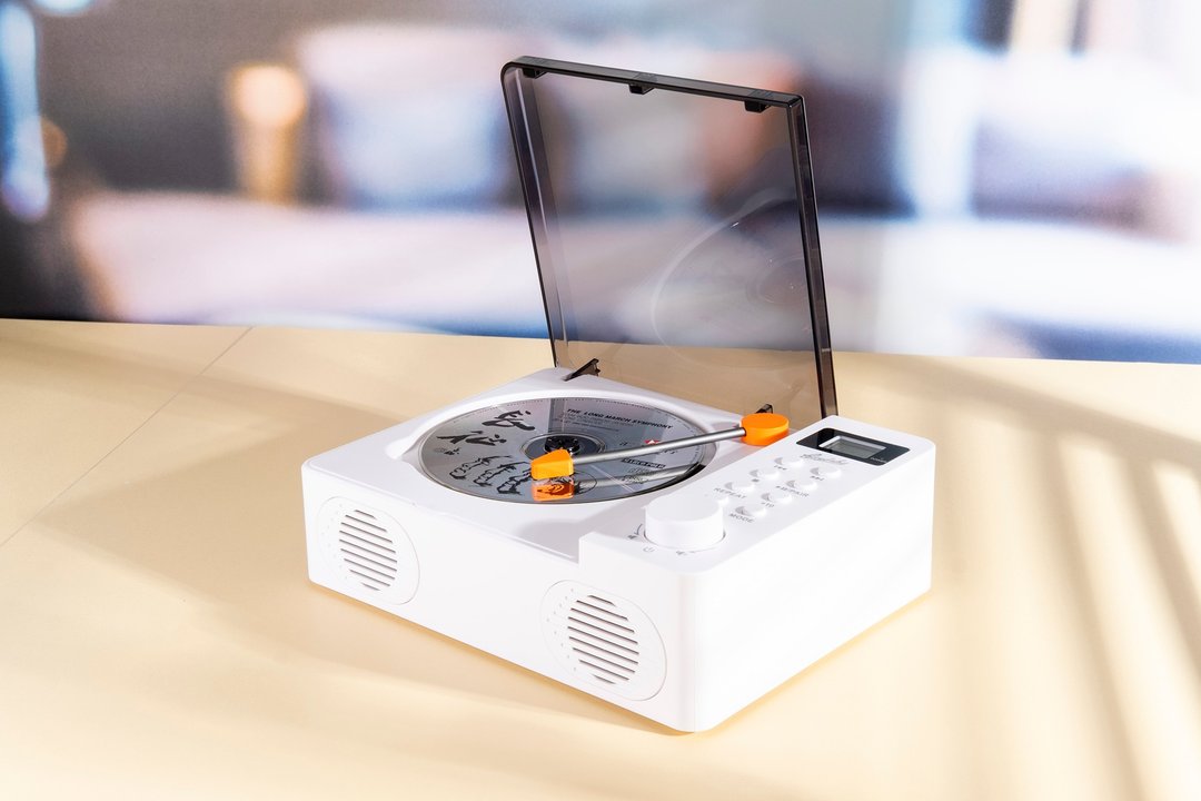 便携式CD播放器附HiFi音箱简约设计 - 数码小物 - 塑料 白色