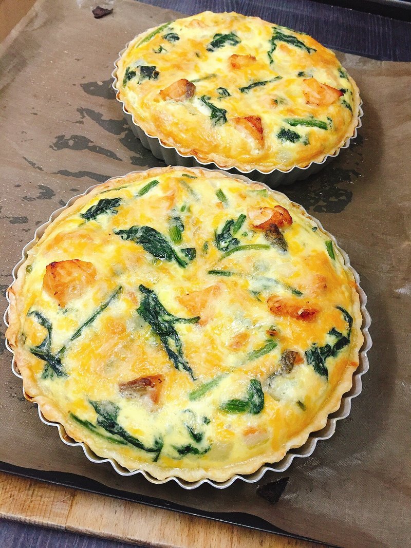 8寸鲑鱼菠菜法式咸派 - 咸派/甜派 - 新鲜食材 