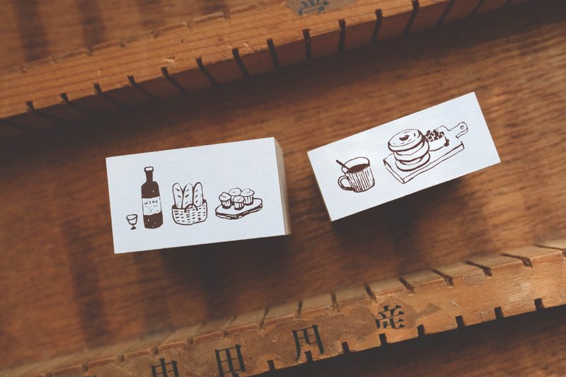 Desserts-压缩木印章 - 印章/印台 - 木头 