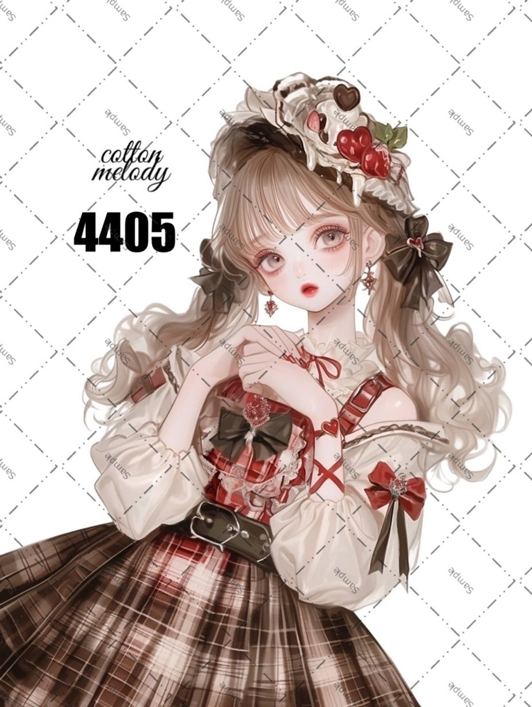original sticker no.4405 人物贴纸 原创贴纸 原创人物贴纸 装饰贴纸 cotton melody - 贴纸 - 纸 