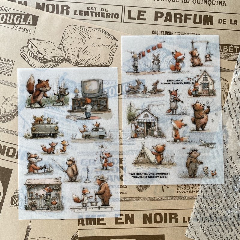 森林好朋友 转印贴纸 - 贴纸 - 纸 