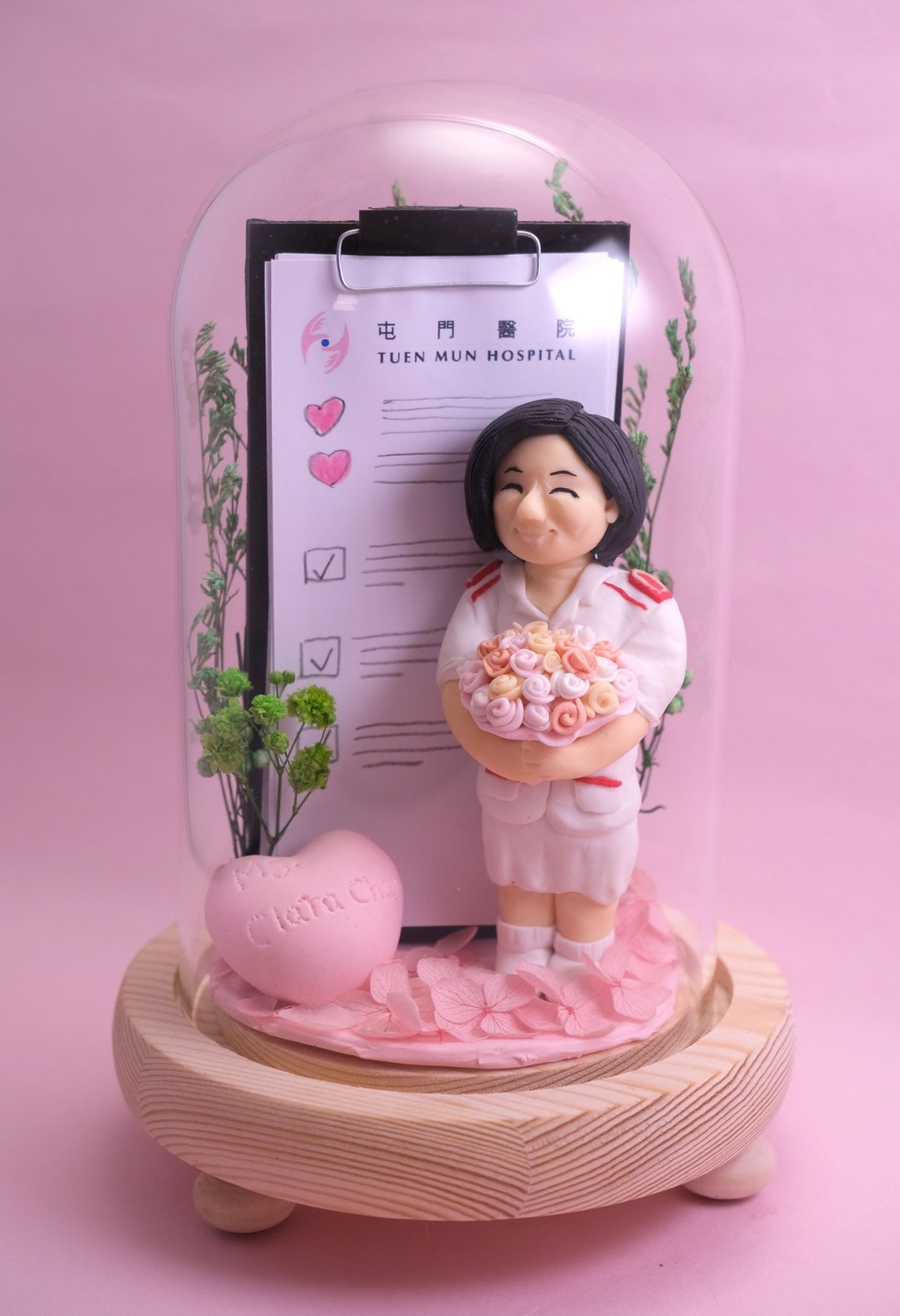 荣休记念小礼品,可定制名字.提供相片定制人物造型 - 摆饰 - 粘土 