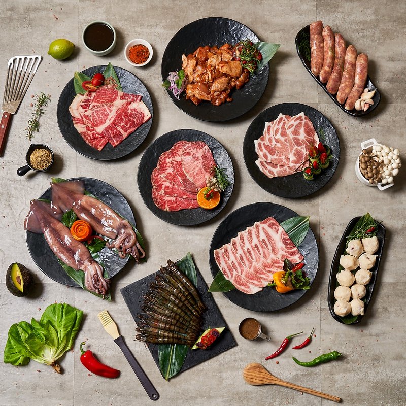 【包邮】海陆双飨烤肉组－送精选4种调味酱 - 其他 - 其他材质 