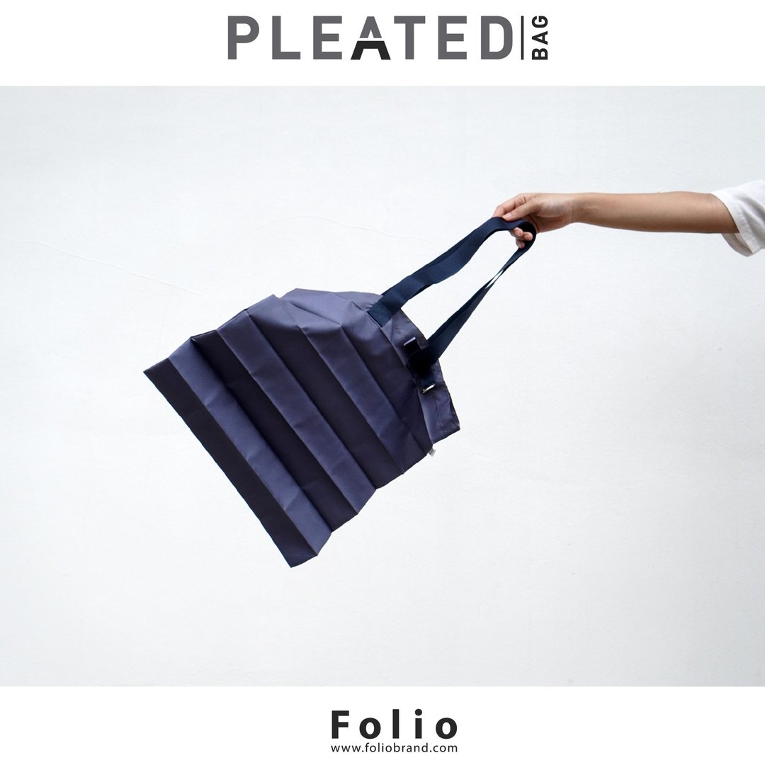 Pleated Bag: Shopping Bag with special folding - 公文包/医生包 - 棉 多色