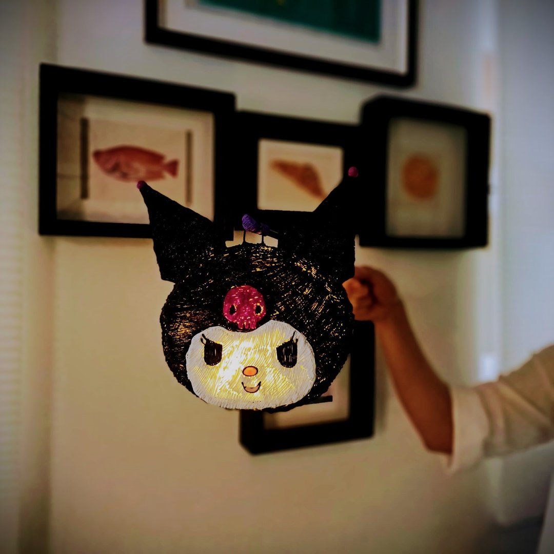 定制化礼物 - 可罗米 KUROMI 人手制小夜灯 | 灯笼 - 灯具/灯饰 - 塑料 黑色