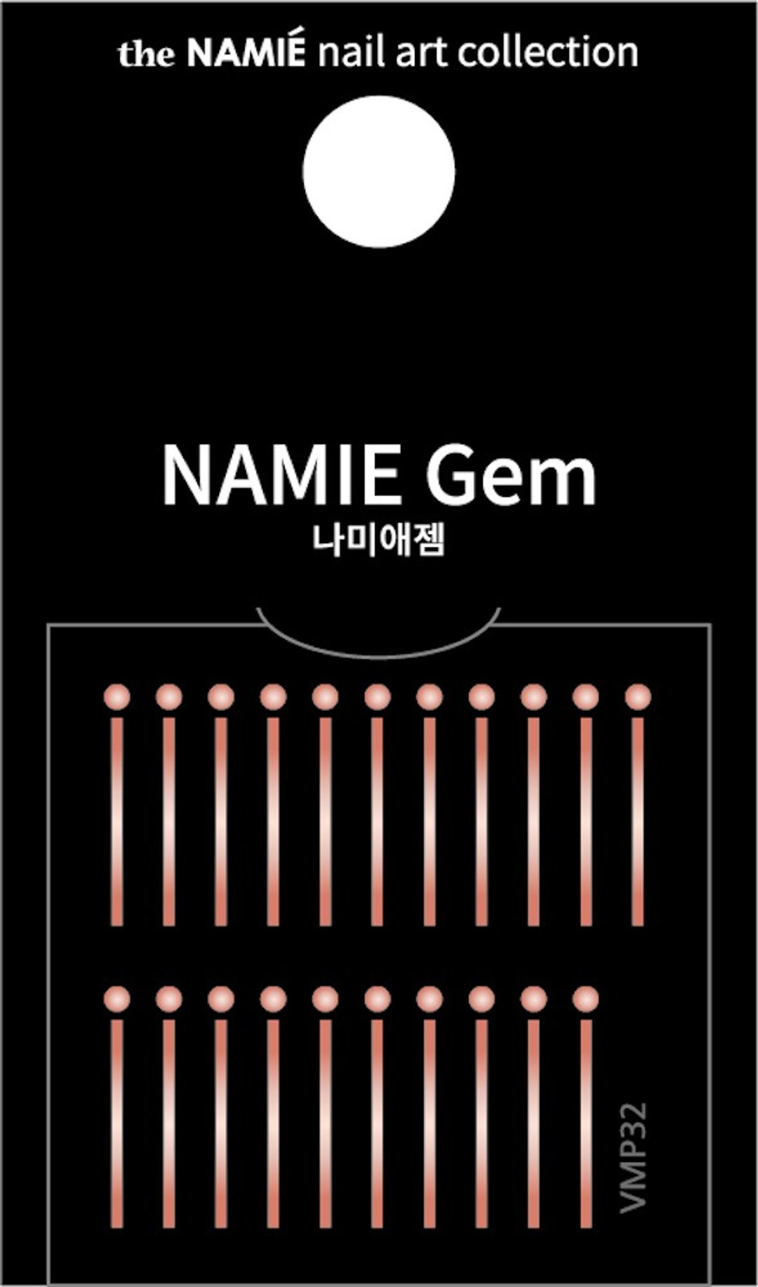 【专业用】NAMIE Gem 美甲装饰艺术贴纸 Volume Metallic 32 - 指甲油/指甲贴 - 纸 金色