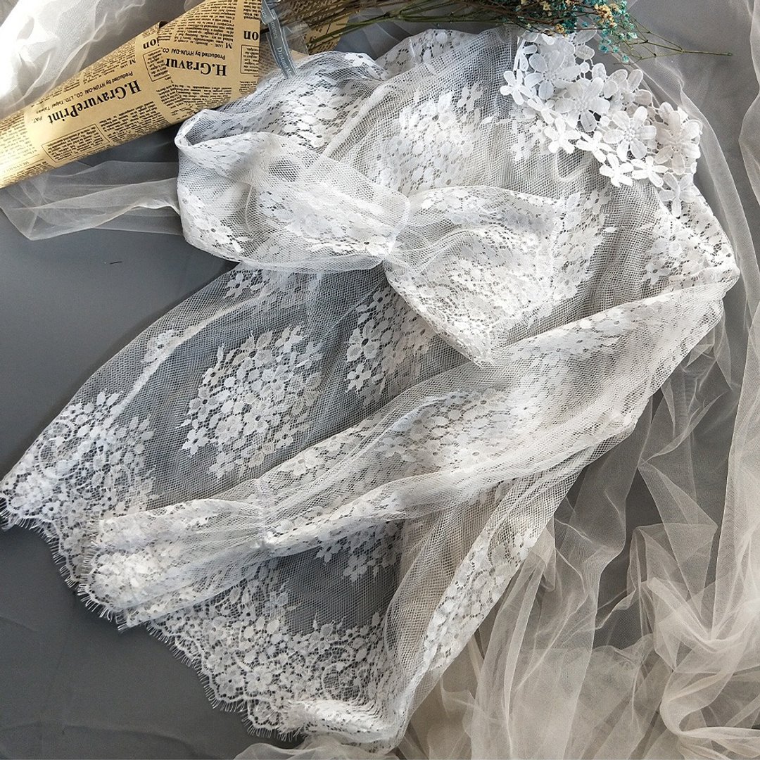 【多件多折】春季穿搭 立领打底蕾丝衫  HYJ-9241X - 女装衬衫 - 其他材质 白色