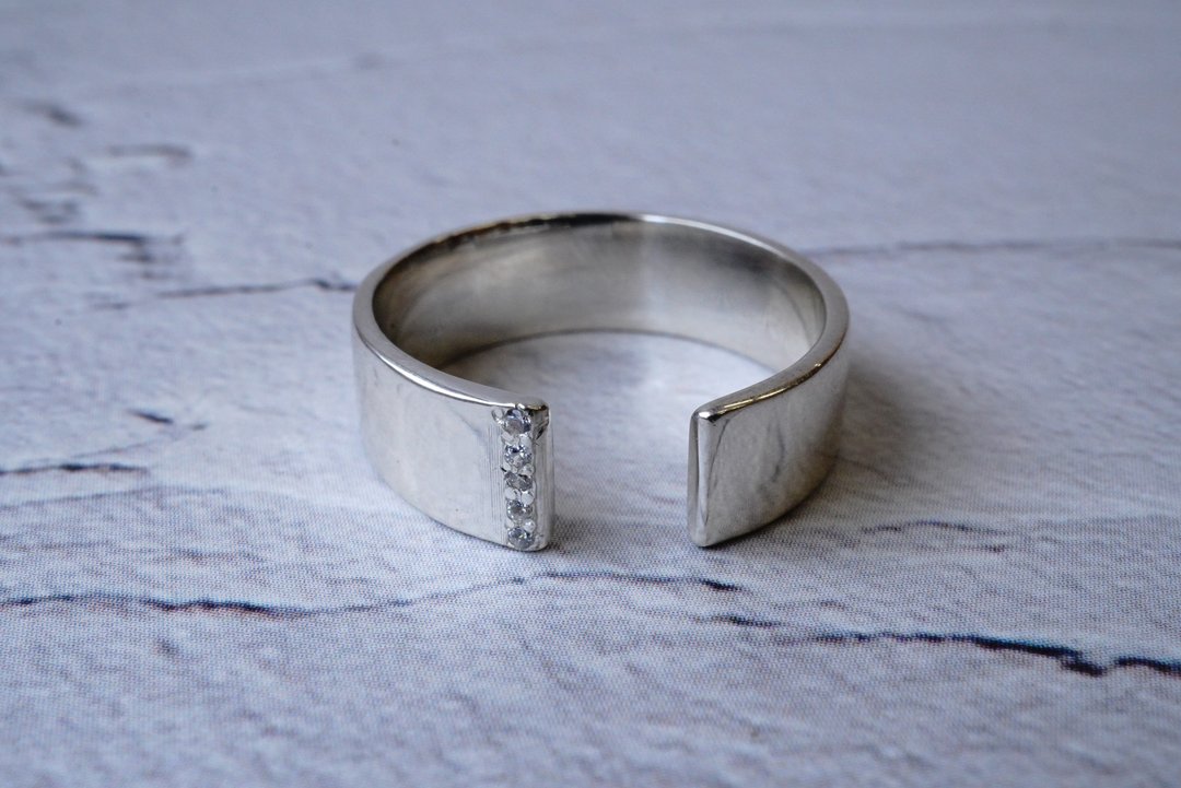 flat ring 155 - 戒指 - 其他金属 银色