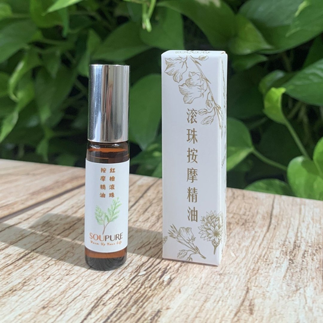 溯璞家品  双11优惠组 台湾红桧 天然滚珠按摩精油 5mlX3 - 沐浴用品 - 精油 咖啡色