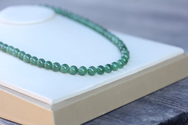 【塔链项链】天然和田玉项链/精品饰品/送妈妈礼物/母亲节礼品 - 项链 - 玉石 绿色