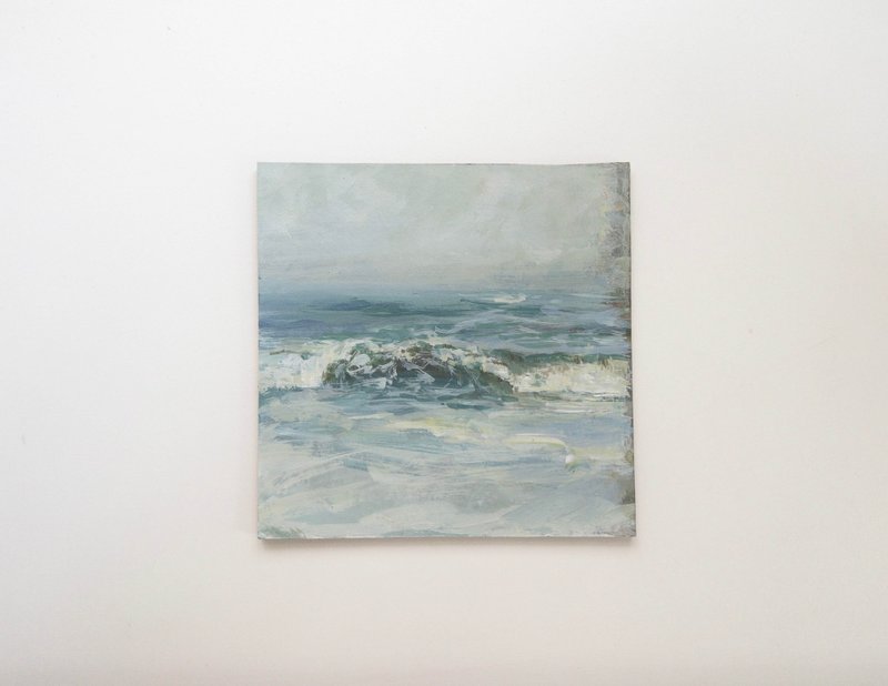 【一个陶醉的小画面】原画 之 海浪 系列 手绘 空间装饰 - 摆饰 - 纸 