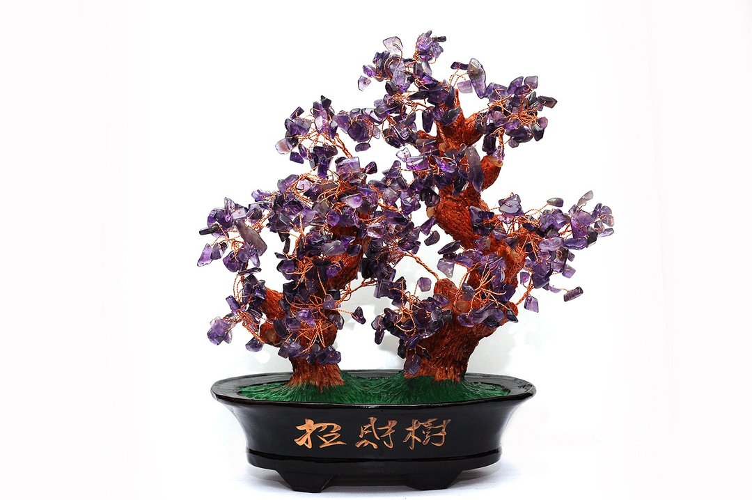紫晶招财树  矿石/灵修/开运/招财/破煞/防小人 - 摆饰 - 水晶 