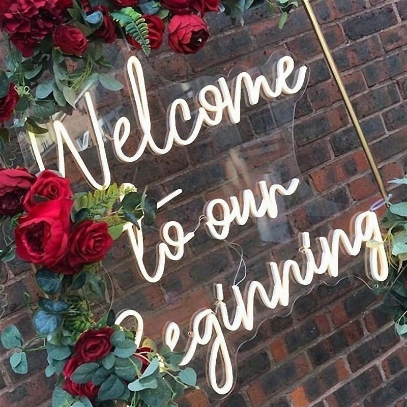 Welcome to our Beginning霓虹灯LED发光字 - 灯具/灯饰 - 压克力 透明