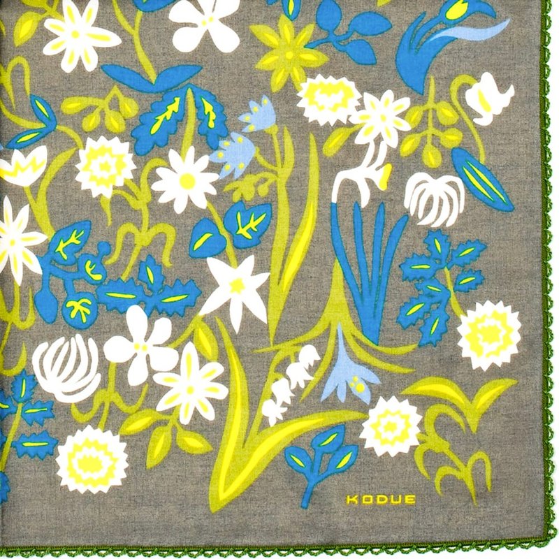 HBK绘风双层手帕 春暖花开|48X48CM|各式花卉| 可爱优雅|限量发售 - 手帕/方巾 - 棉．麻 多色