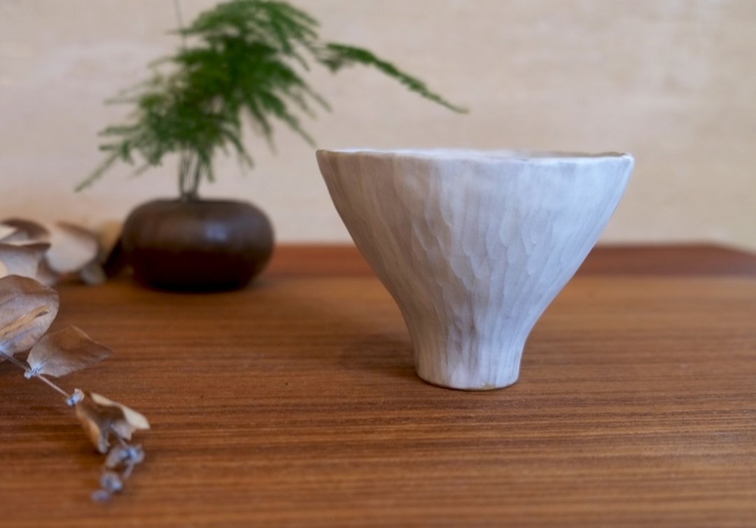 手/思  手作陶杯 - 茶具/茶杯 - 陶 白色