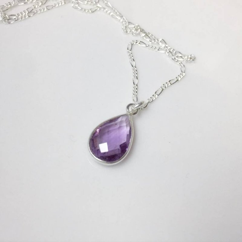 MH纯银天然石项链_自在_紫水晶 - 项链 - 宝石 紫色