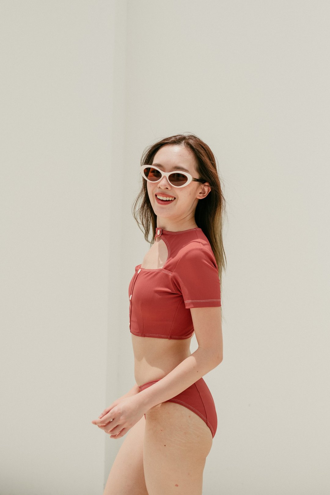 Bodi-粉砖/泳装 - 女装泳衣/比基尼 - 其他材质 橘色
