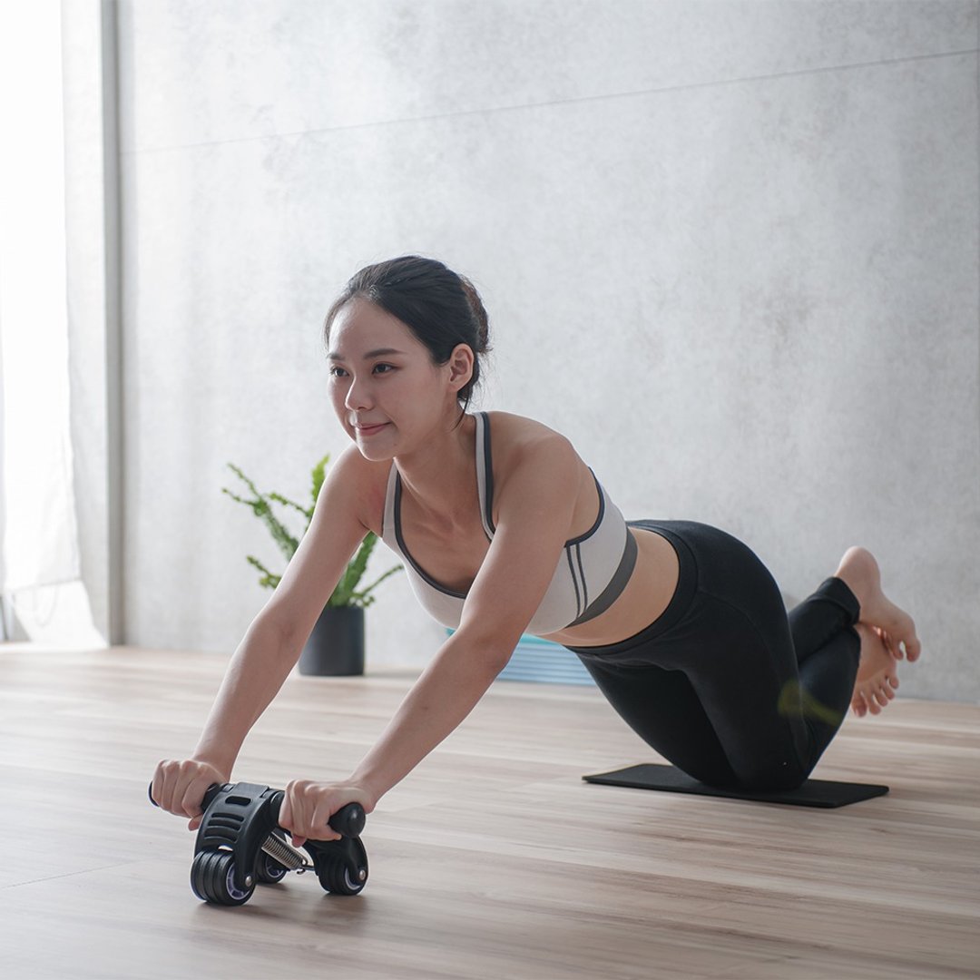 健腹乐Exercise Wheel-多功能健腹轮 肌力训练 三轮弹簧平稳设计 - 运动/健身用品 - 塑料 绿色