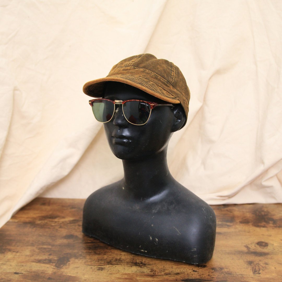 Back to Green:: 户外帽 金铜色水洗感 d-50//vintage hat - 帽子 - 棉 