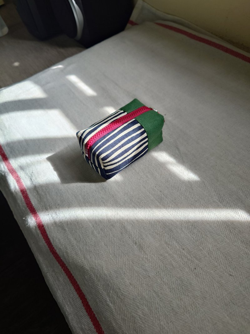 立体长方形零钱包 - 零钱包 - 棉．麻 