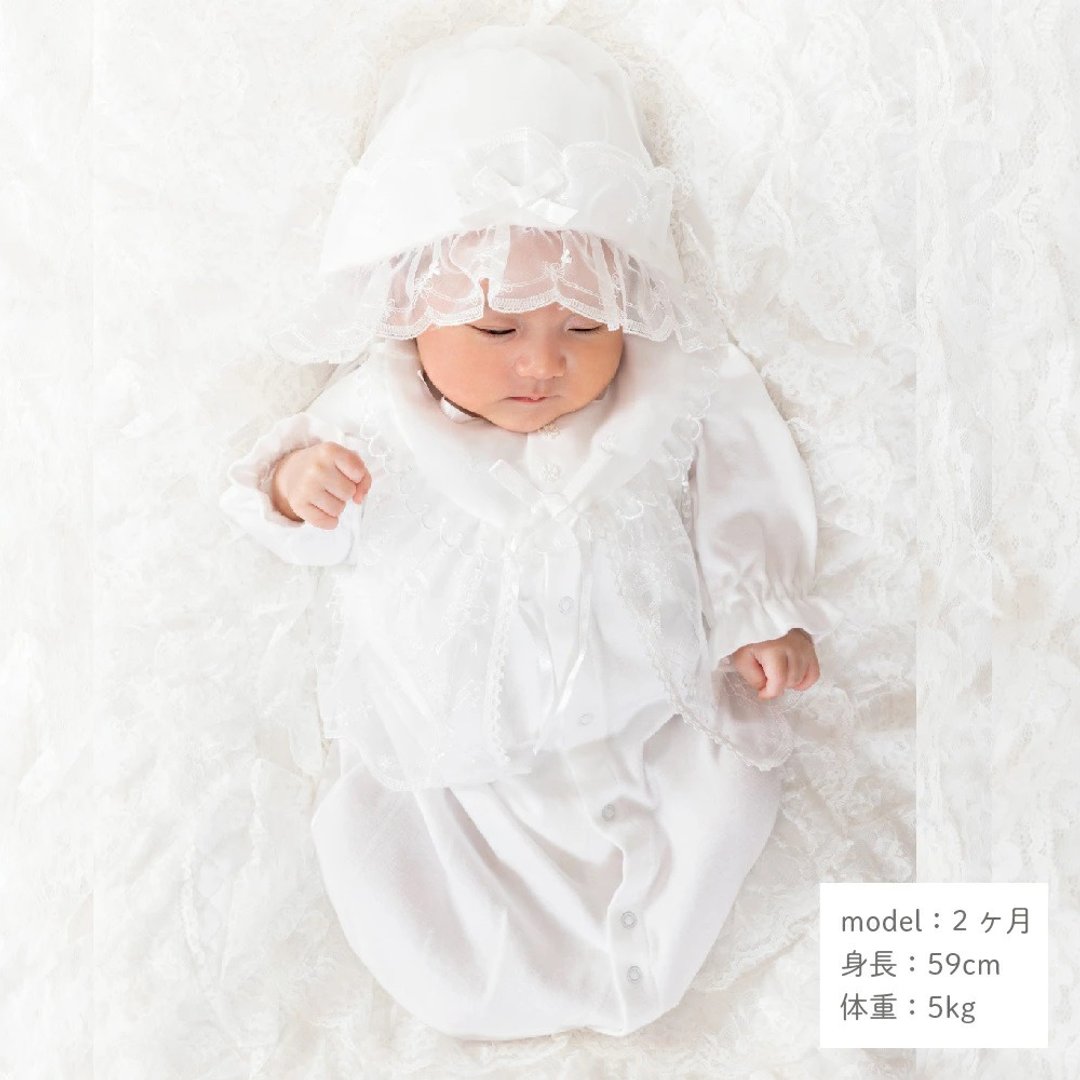 【日本OP mini】二件式新生儿派对礼服组/弥月礼 2款可选 - 满月礼盒 - 棉 