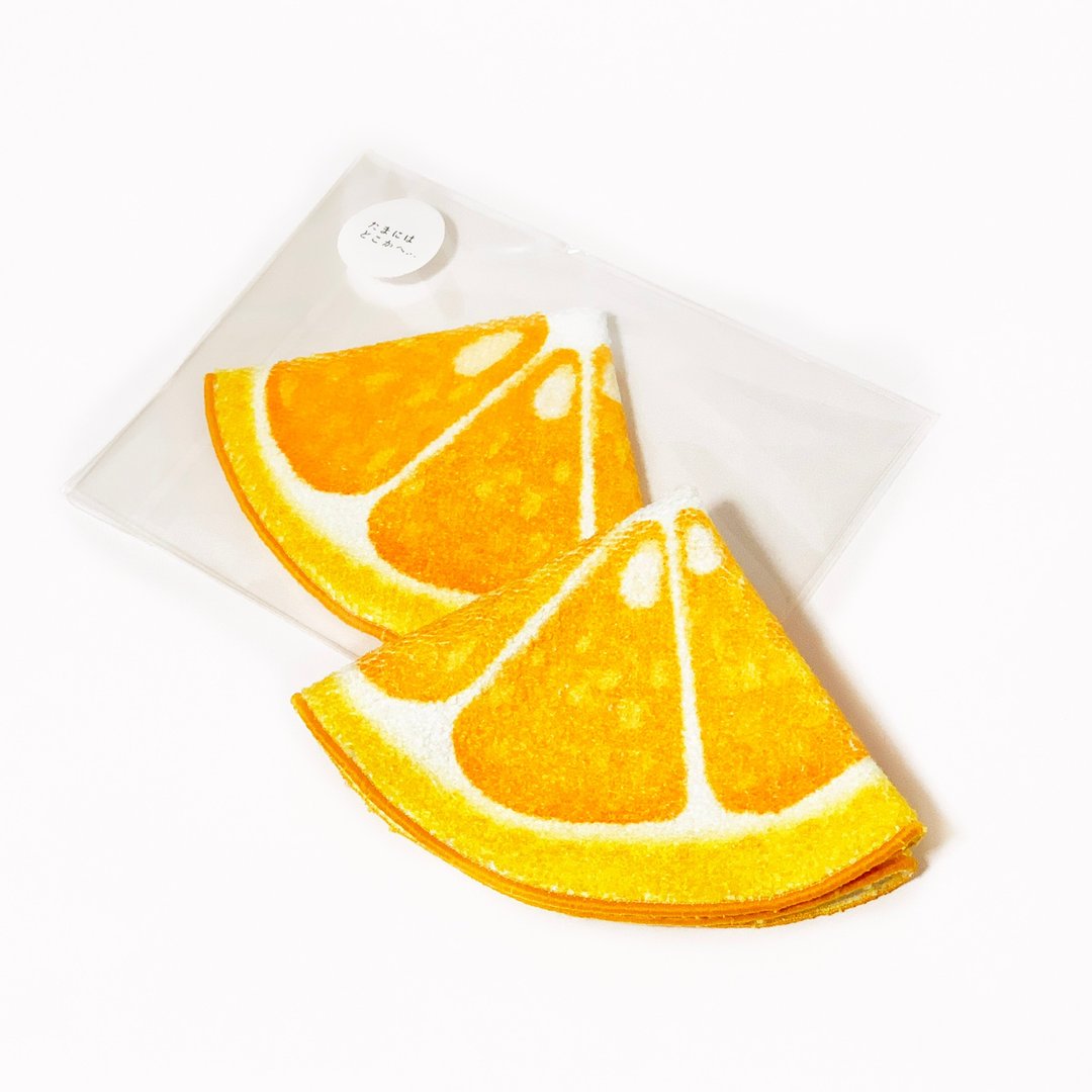 Orange handkerchief - 手帕/方巾 - 棉 橘色