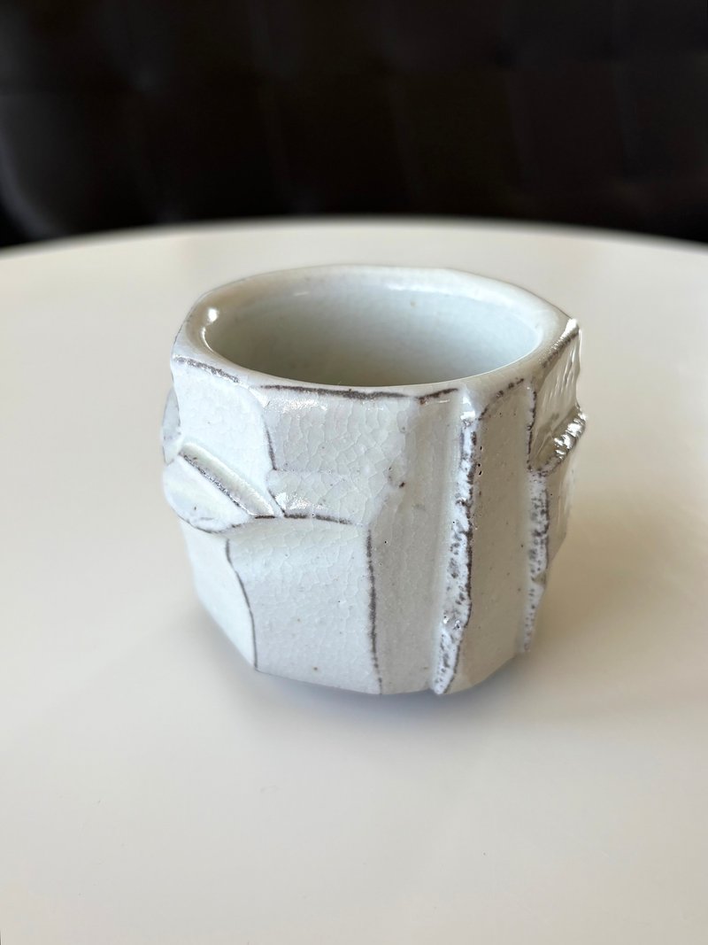 纯粹制陶 - 粉引切削杯 - 茶具/茶杯 - 陶 