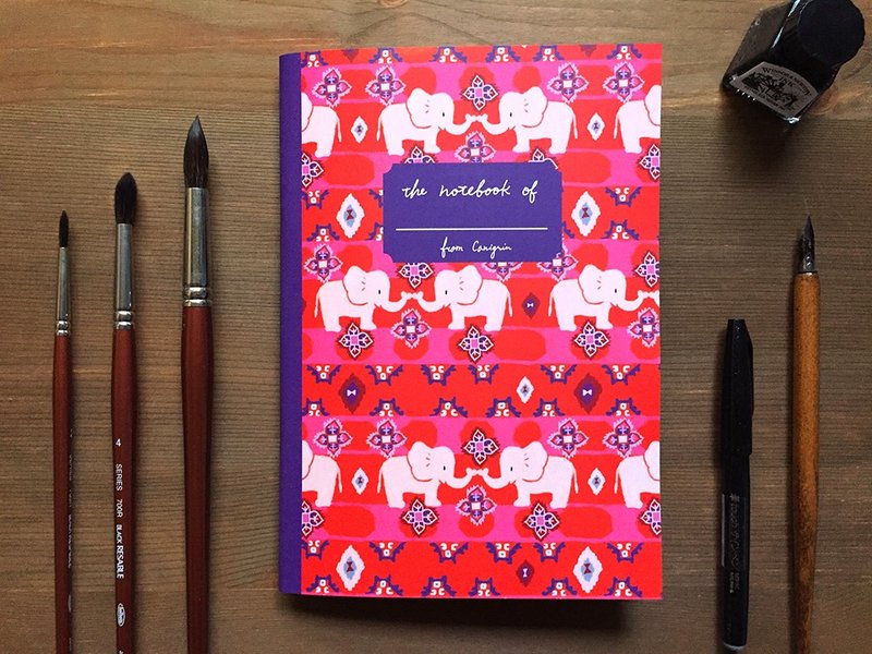 大象 A5 方格笔记本 - 笔记本/手帐 - 纸 红色