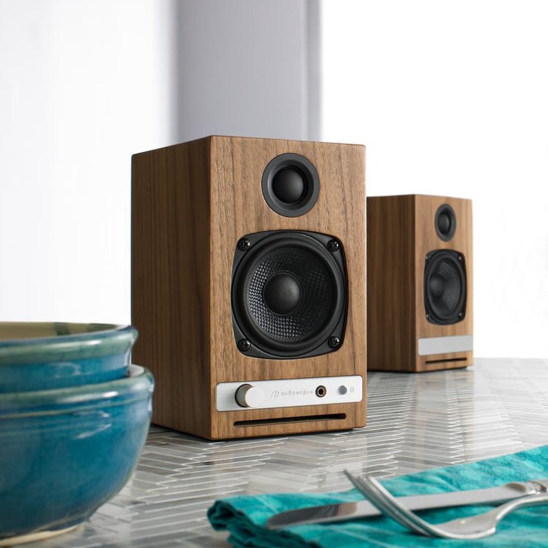 Audioengine HD3 wireless主动式立体声蓝牙书架喇叭-胡桃木纹款 - 扩音器/喇叭 - 其他金属 咖啡色